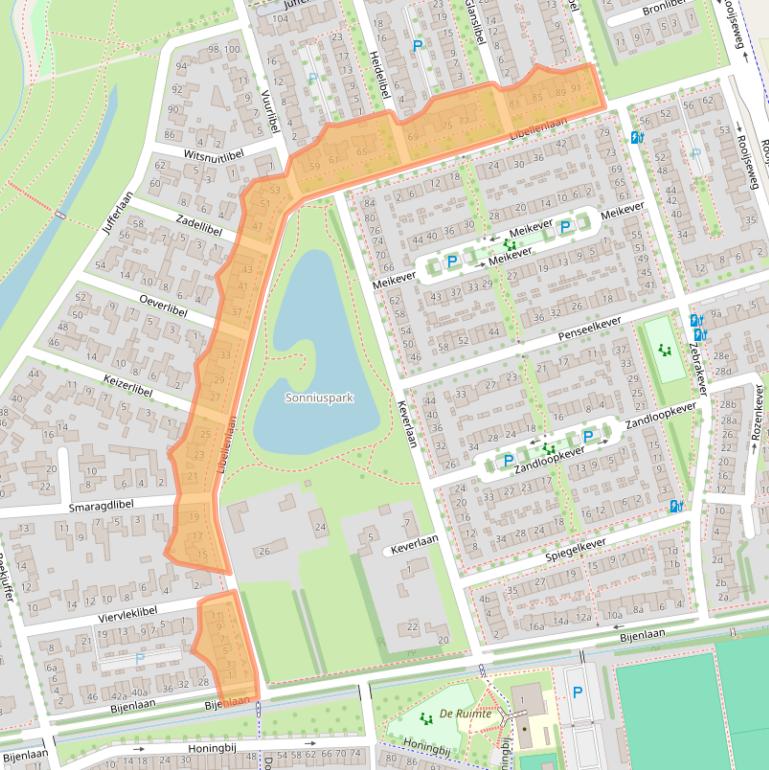 Kaart van postcodegebied 5692WB.