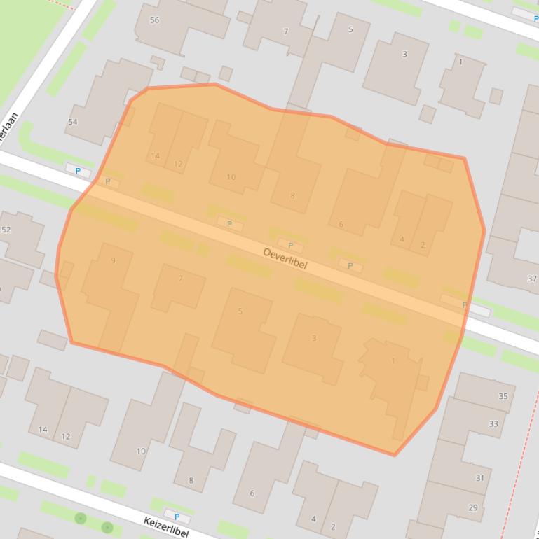 Kaart van postcodegebied 5692WK.