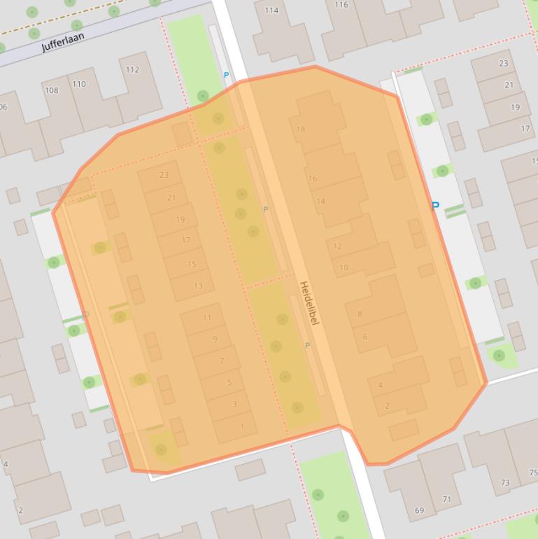 Kaart van postcodegebied 5692WP.