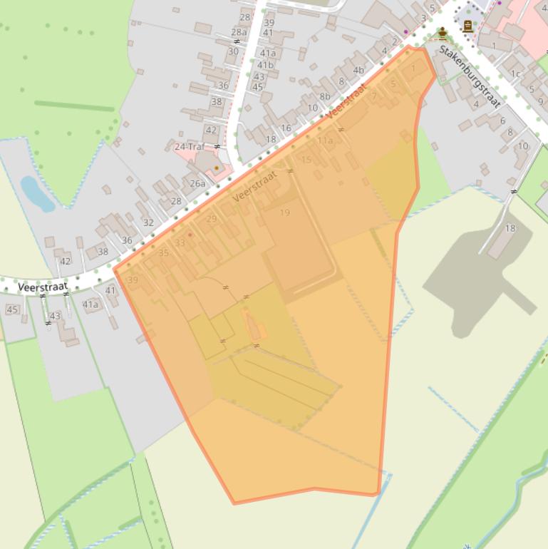 Kaart van postcodegebied 5694AA.