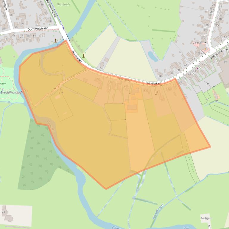 Kaart van postcodegebied 5694AB.
