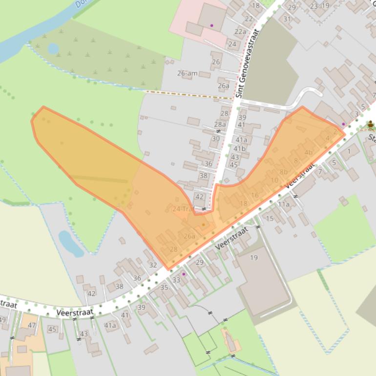 Kaart van postcodegebied 5694AC.