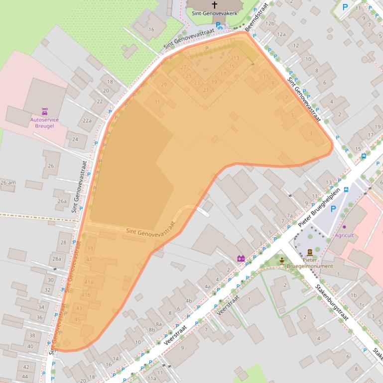 Kaart van postcodegebied 5694AE.