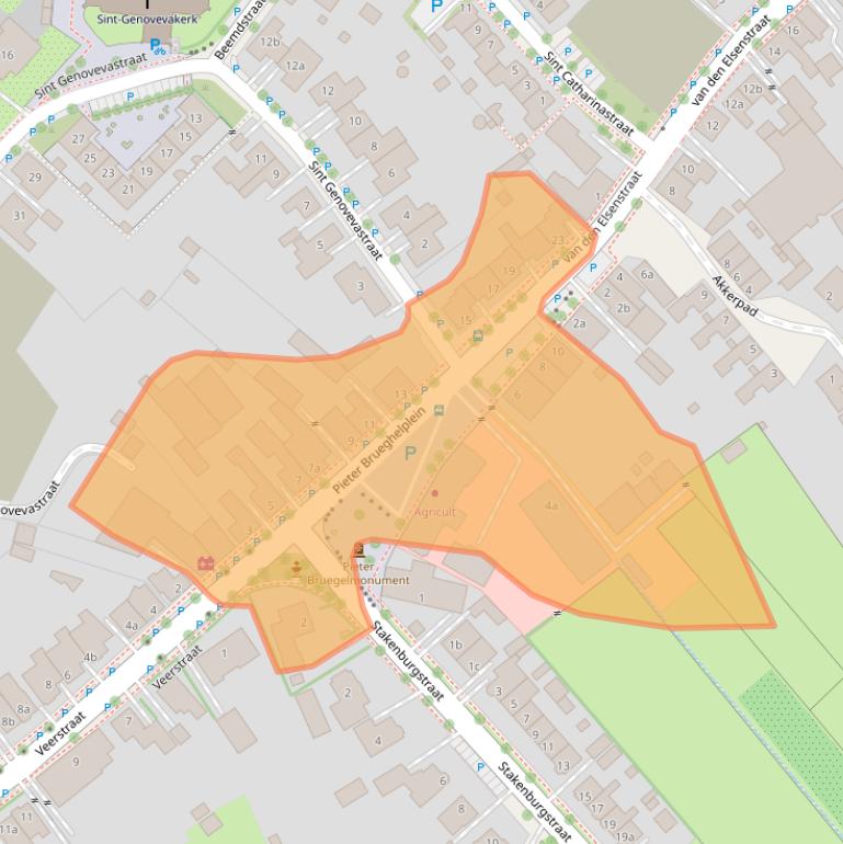 Kaart van postcodegebied 5694AH.