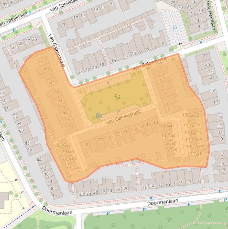 Kaart van postcodegebied 5694CD.