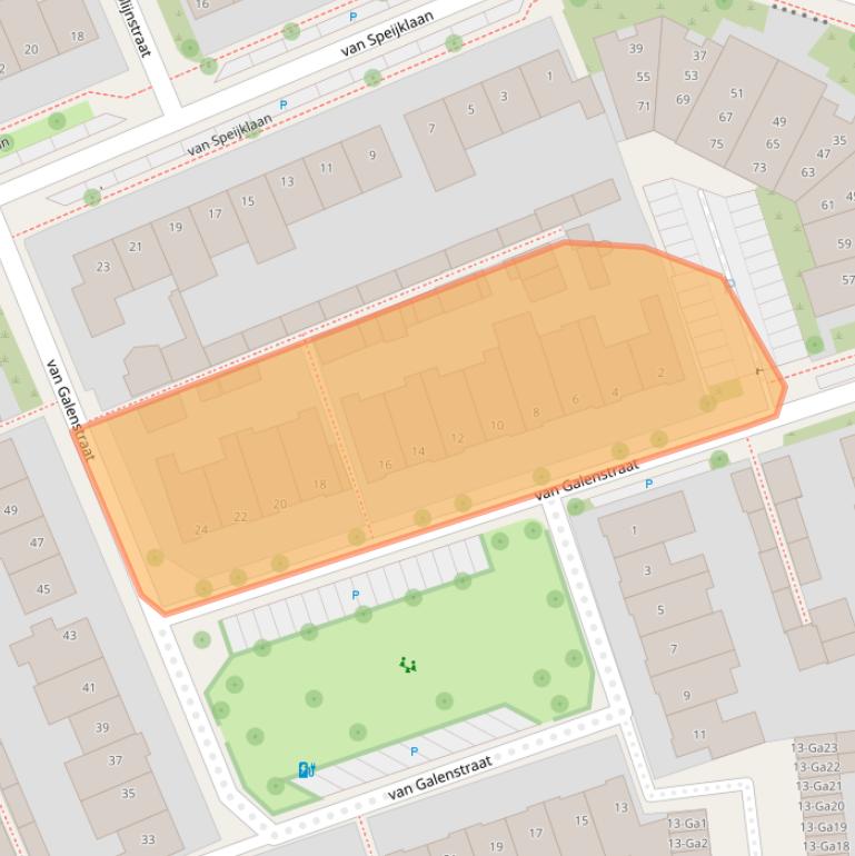 Kaart van postcodegebied 5694CE.