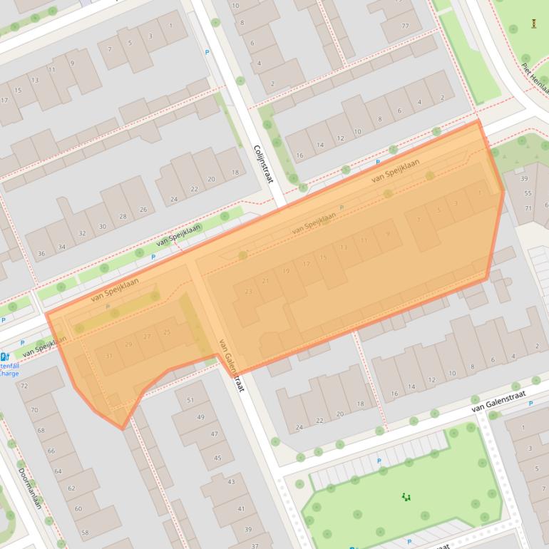 Kaart van postcodegebied 5694CG.