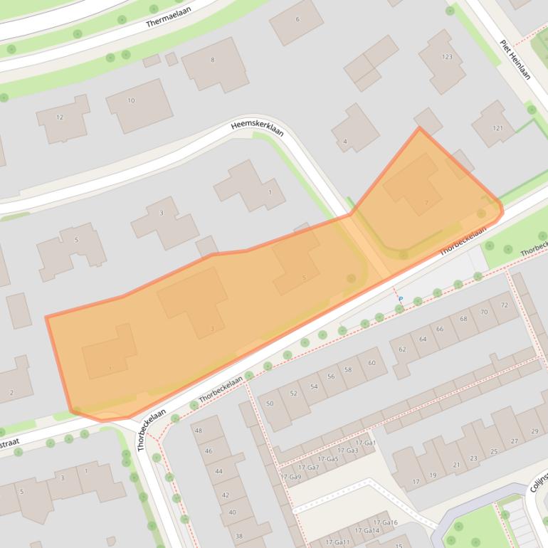 Kaart van postcodegebied 5694CP.