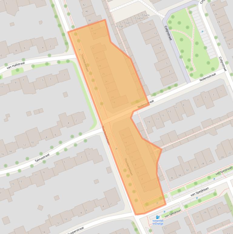 Kaart van postcodegebied 5694CR.