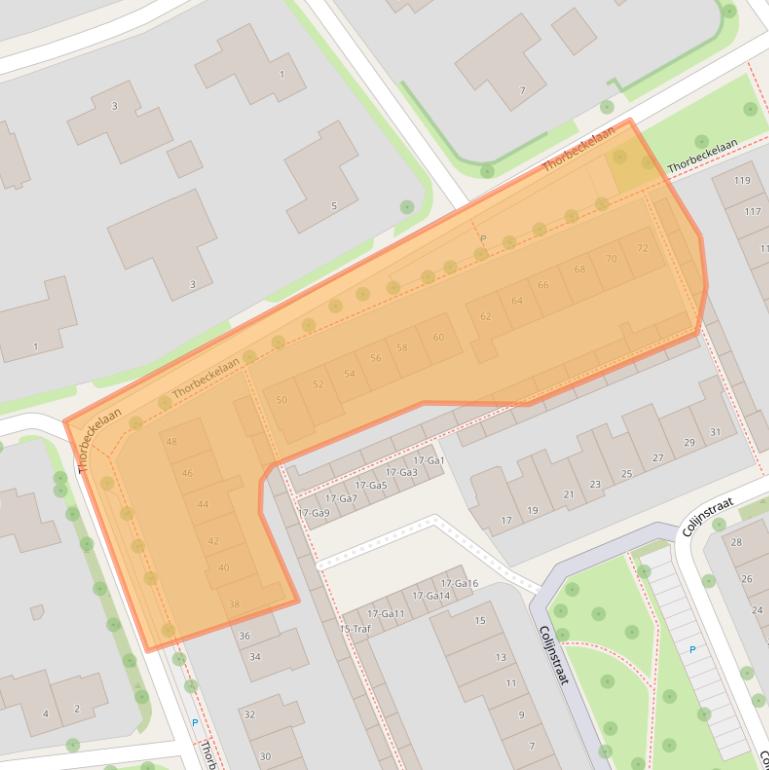 Kaart van postcodegebied 5694CS.