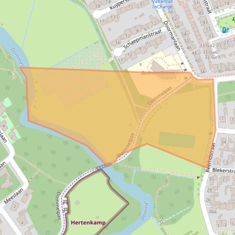 Kaart van postcodegebied 5694EA.