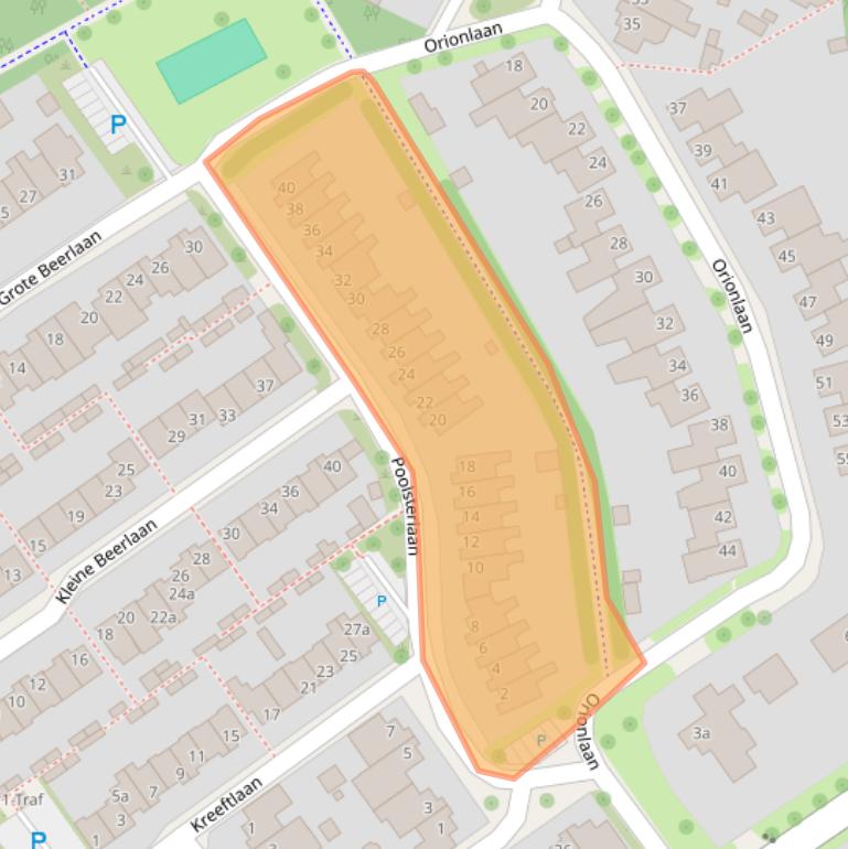 Kaart van postcodegebied 5694LE.