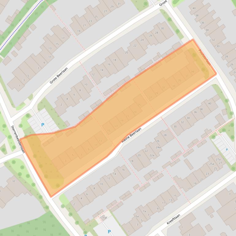 Kaart van postcodegebied 5694LL.