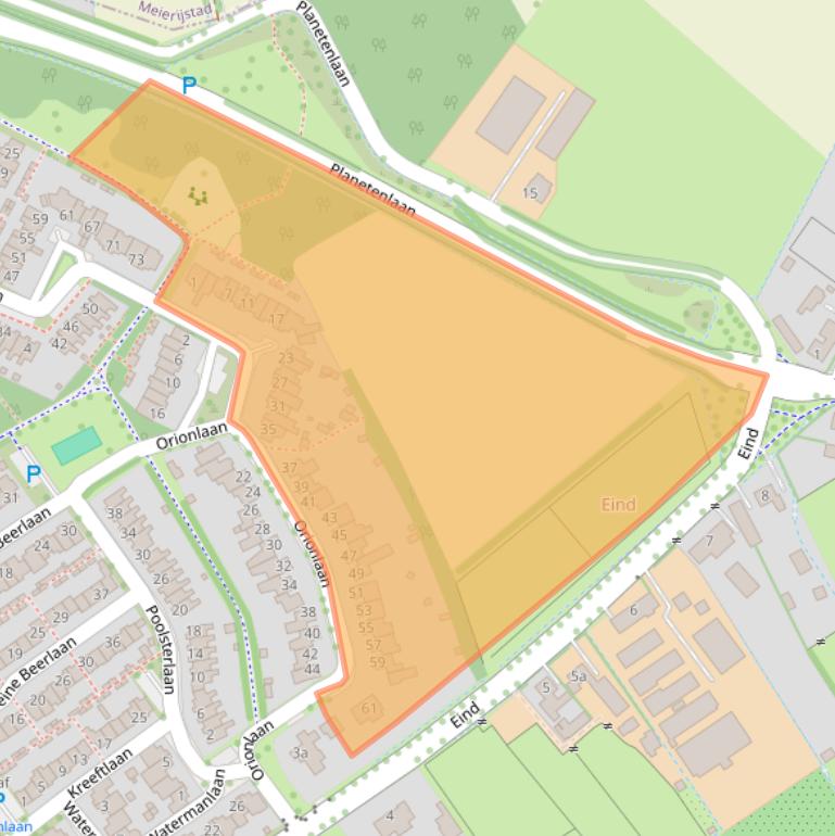 Kaart van postcodegebied 5694LM.