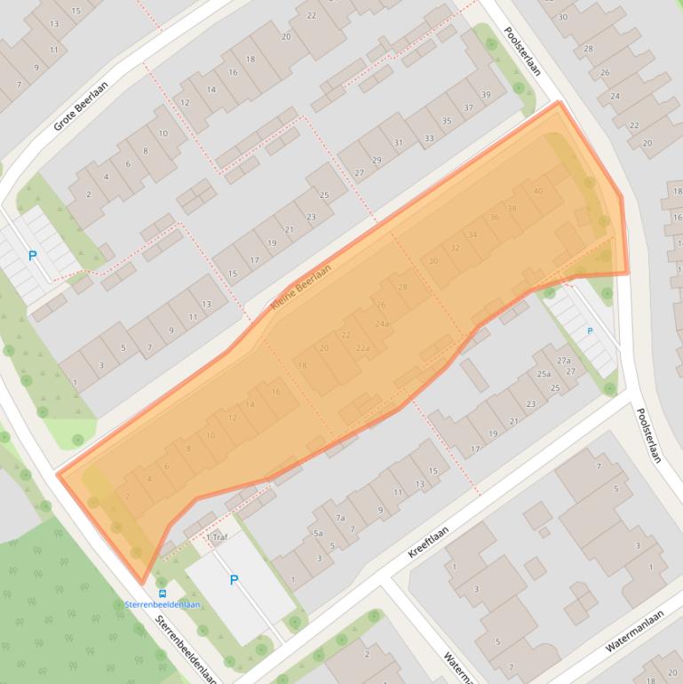 Kaart van postcodegebied 5694LN.