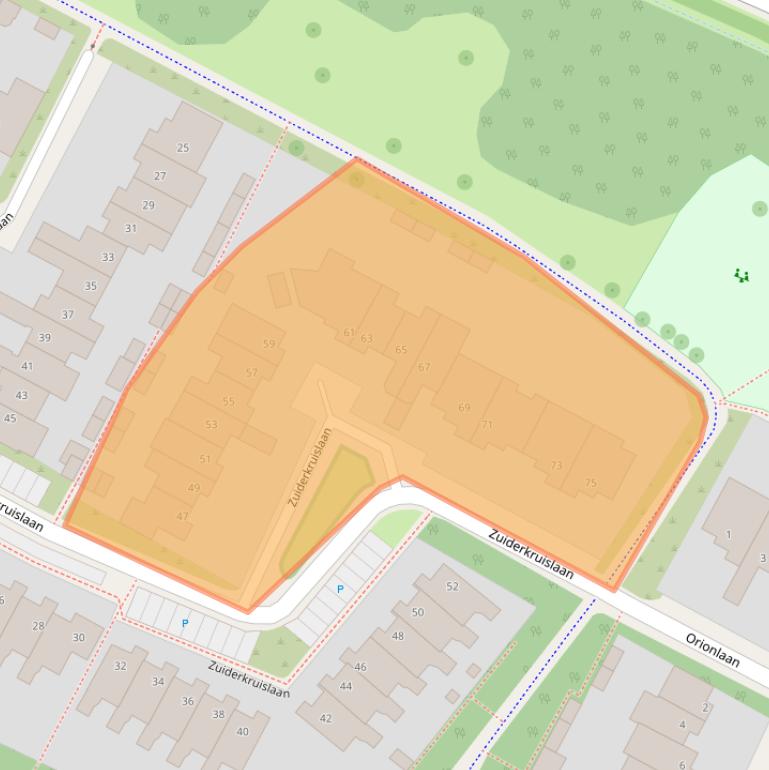 Kaart van postcodegebied 5694LT.