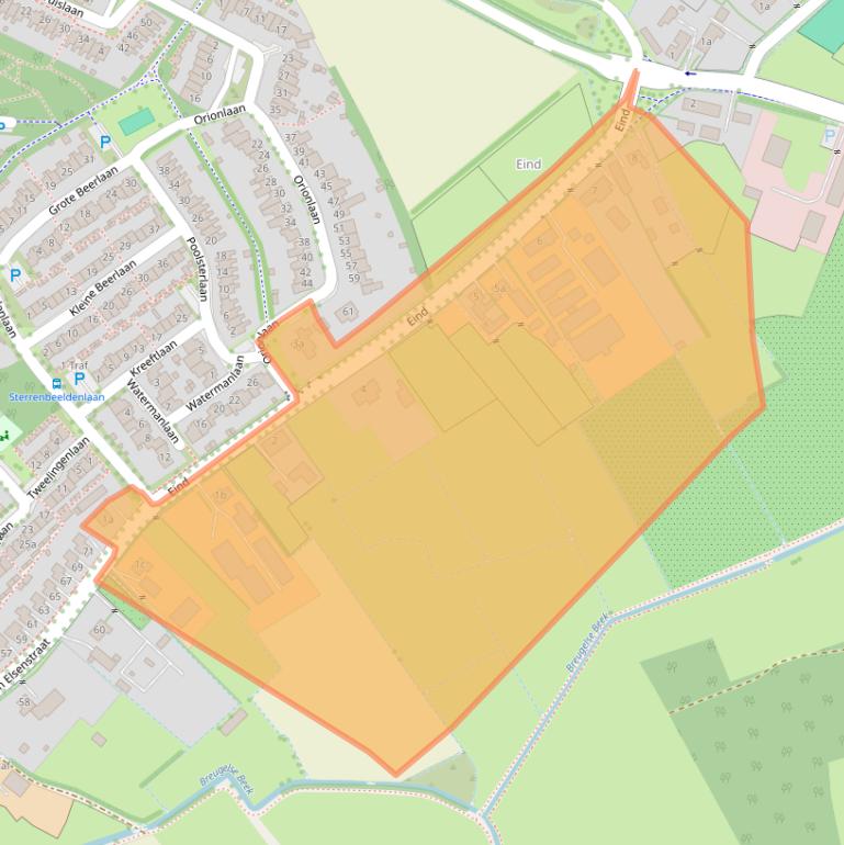Kaart van postcodegebied 5694NL.