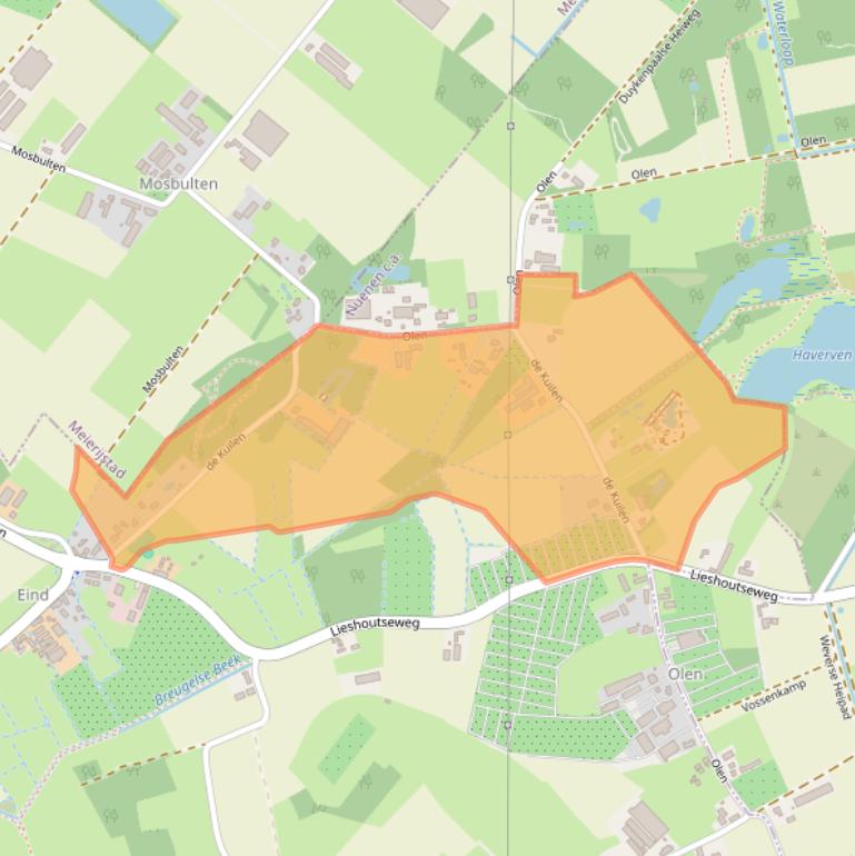 Kaart van postcodegebied 5694NM.