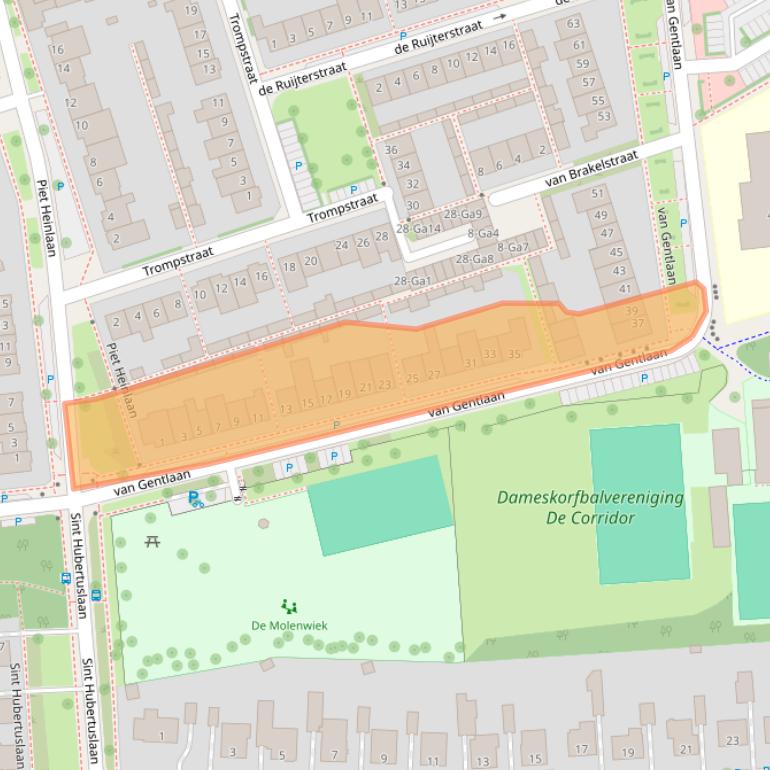 Kaart van postcodegebied 5694SB.