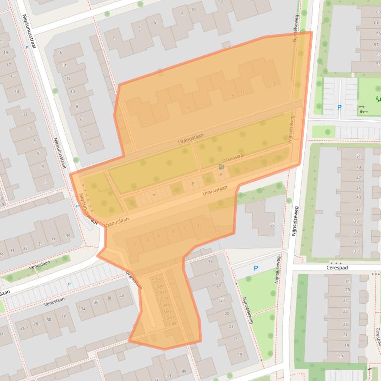 Kaart van postcodegebied 5694ST.