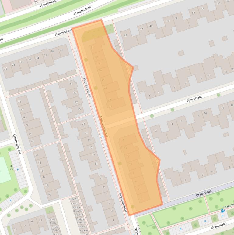 Kaart van postcodegebied 5694TL.