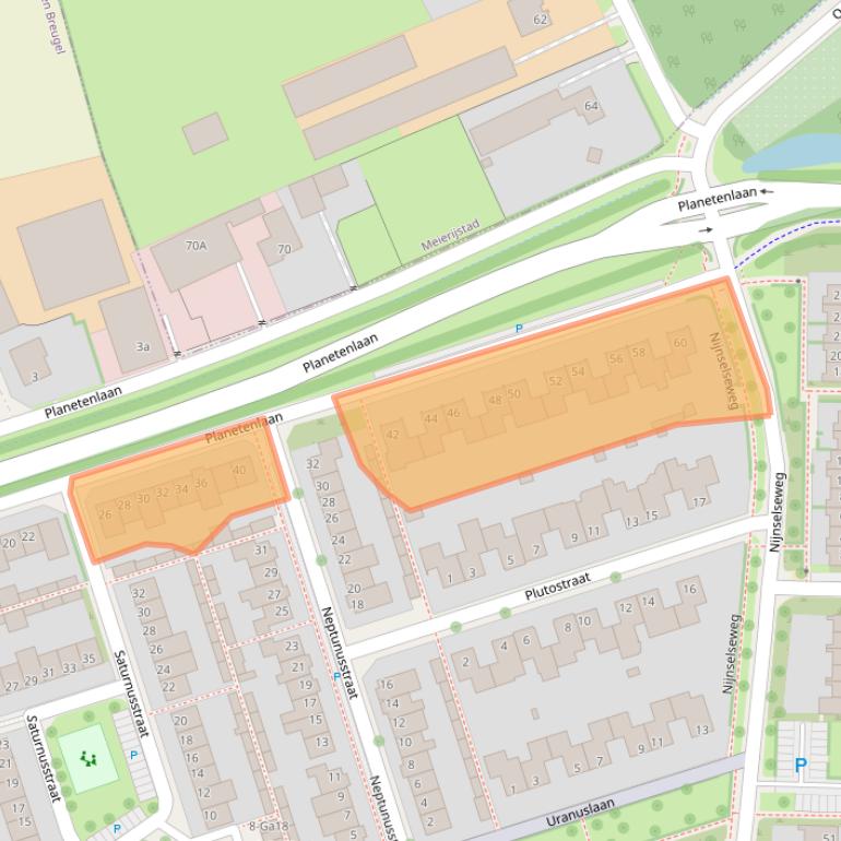 Kaart van postcodegebied 5694TR.