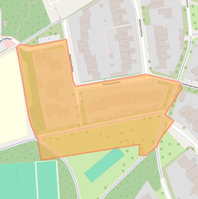 Kaart van postcodegebied 5694VH.