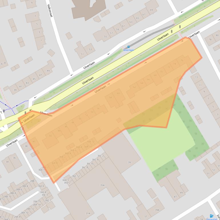 Kaart van postcodegebied 5701AB.