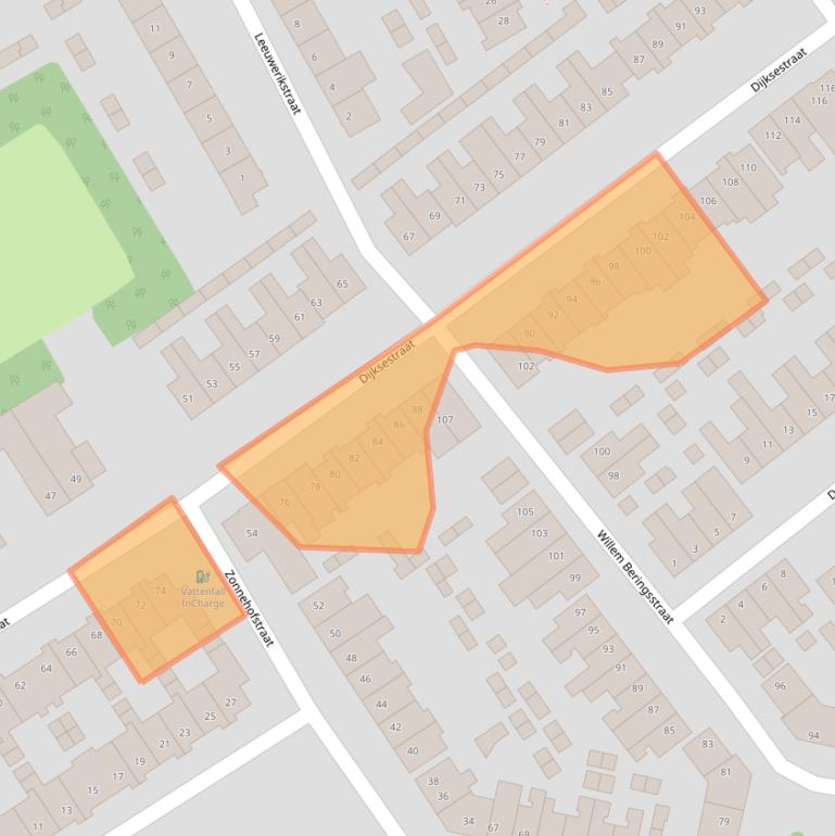 Kaart van postcodegebied 5701AN.