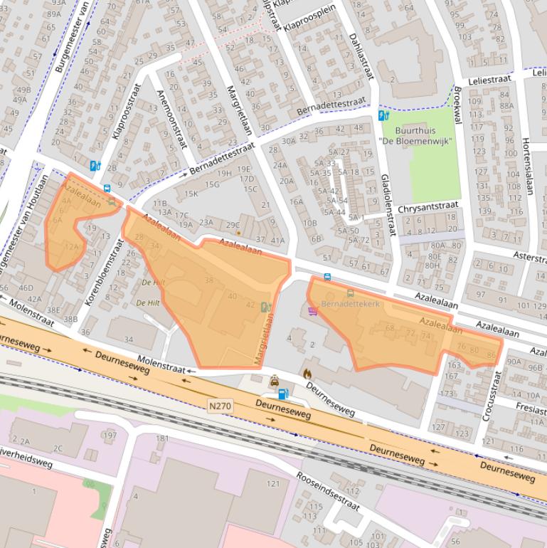 Kaart van postcodegebied 5701CM.