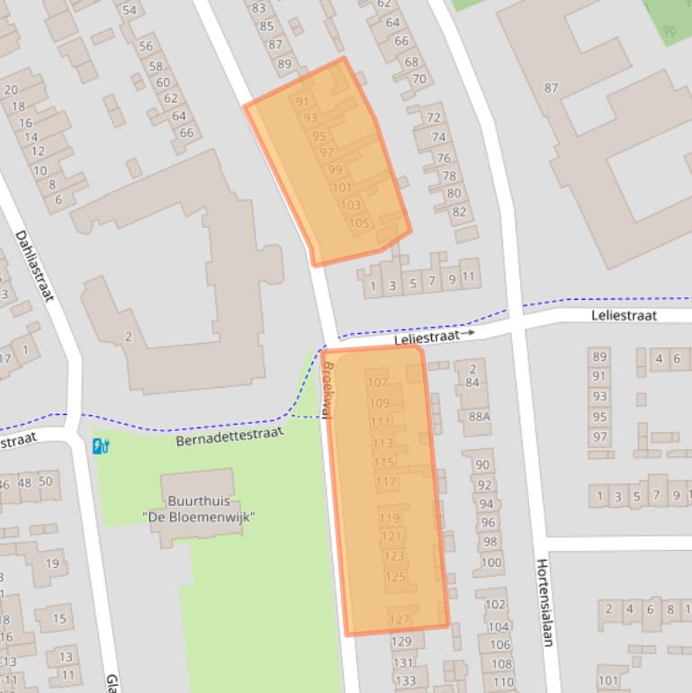 Kaart van postcodegebied 5701CT.