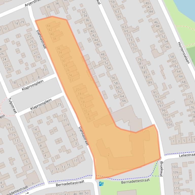 Kaart van postcodegebied 5701ET.