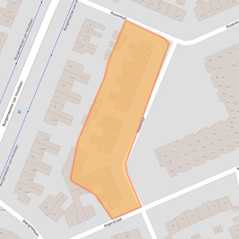 Kaart van postcodegebied 5701GA.