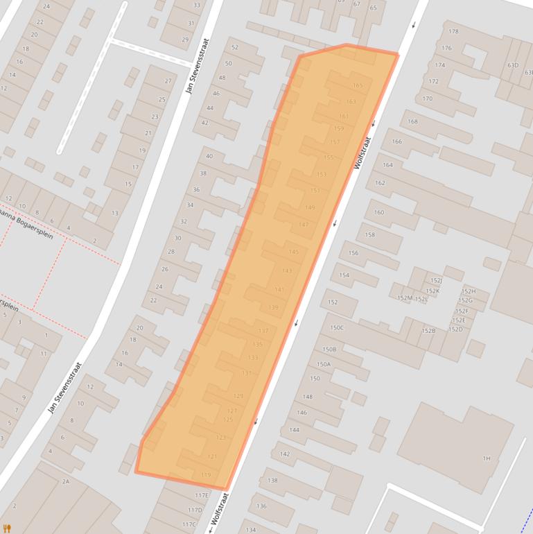 Kaart van postcodegebied 5701JD.