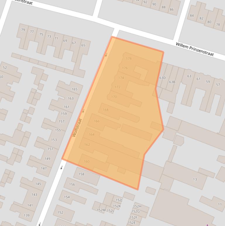 Kaart van postcodegebied 5701JK.