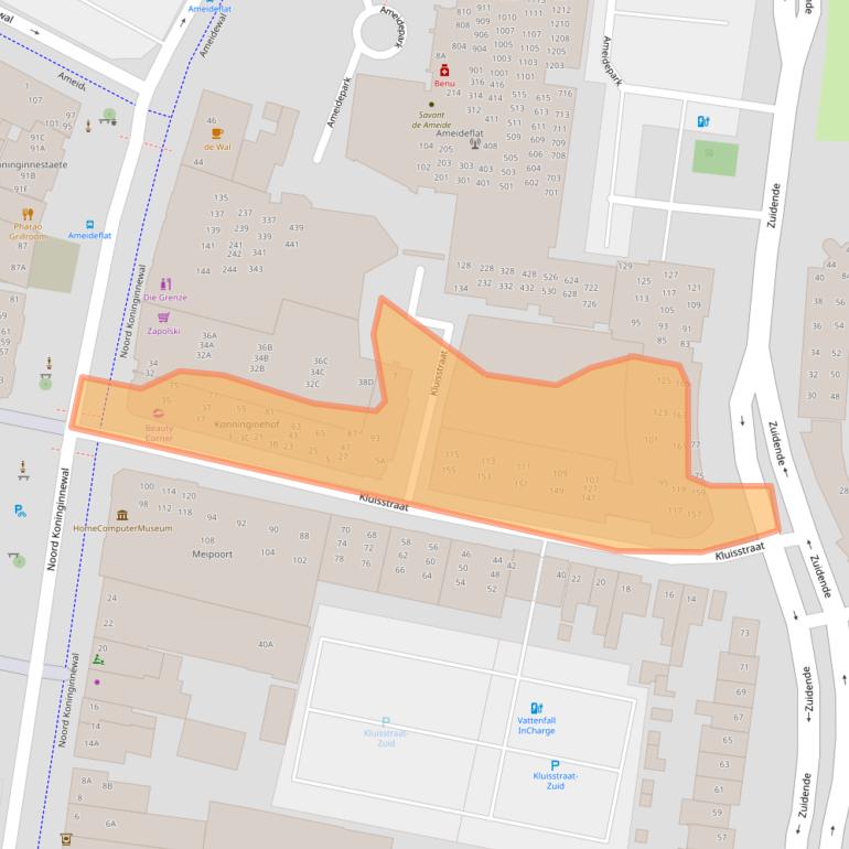 Kaart van postcodegebied 5701KP.