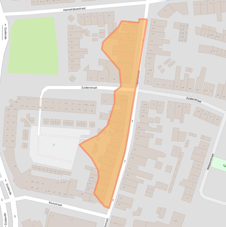 Kaart van postcodegebied 5701KS.