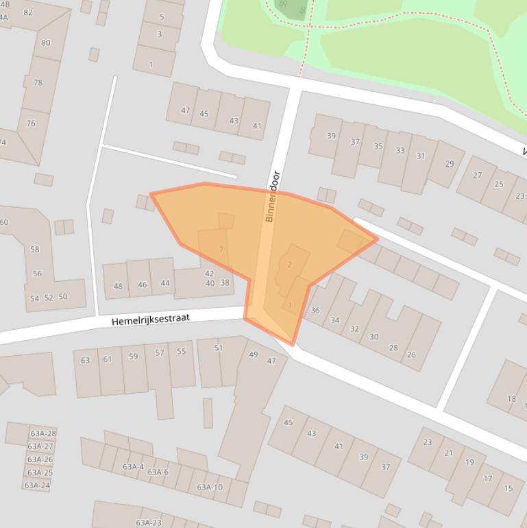 Kaart van postcodegebied 5701LJ.