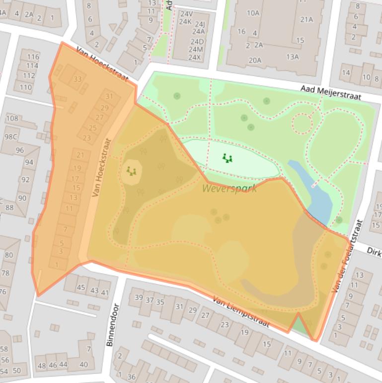 Kaart van postcodegebied 5701LK.