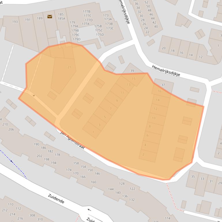 Kaart van postcodegebied 5701MA.