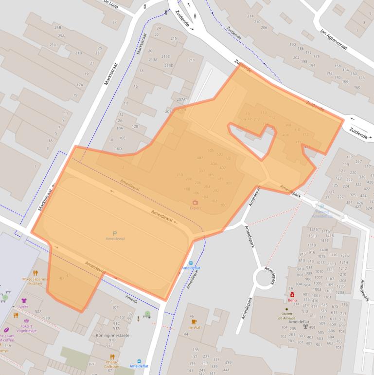 Kaart van postcodegebied 5701MH.