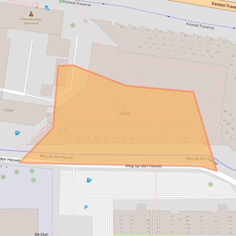 Kaart van postcodegebied 5701MP.
