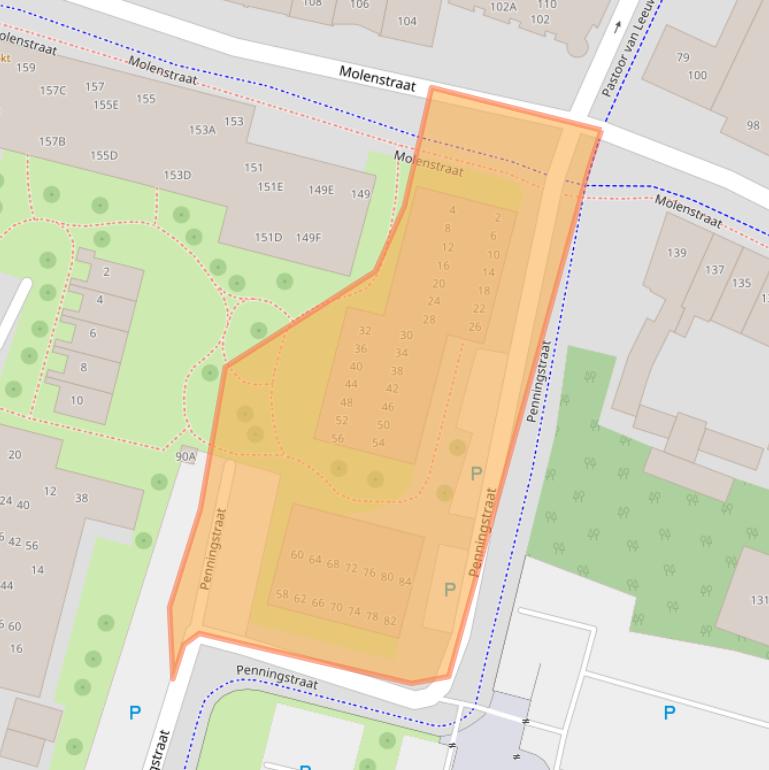 Kaart van postcodegebied 5701MX.