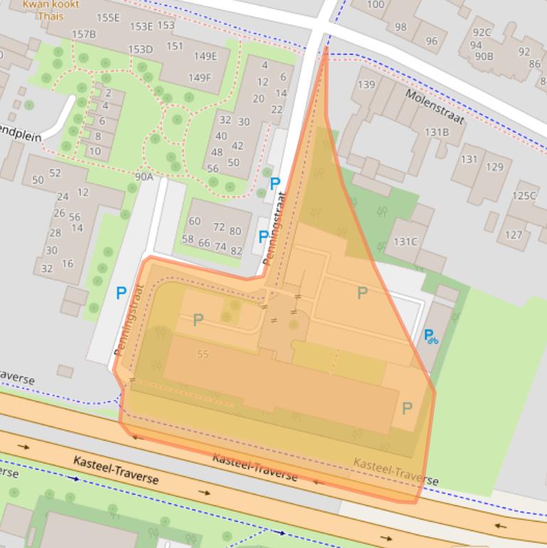 Kaart van postcodegebied 5701MZ.