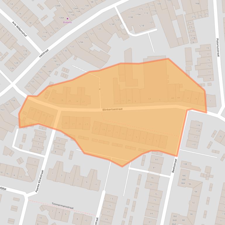 Kaart van postcodegebied 5701ND.
