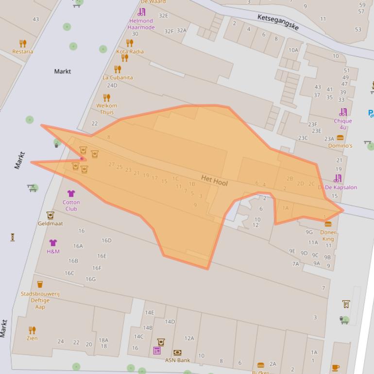 Kaart van postcodegebied 5701NM.