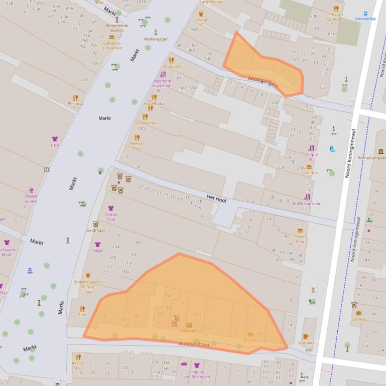 Kaart van postcodegebied 5701NP.