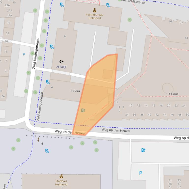 Kaart van postcodegebied 5701NW.