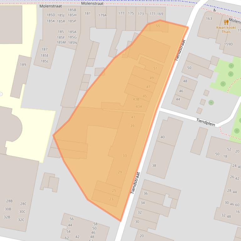 Kaart van postcodegebied 5701PB.