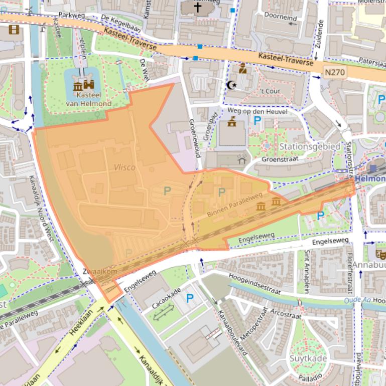 Kaart van postcodegebied 5701PH.